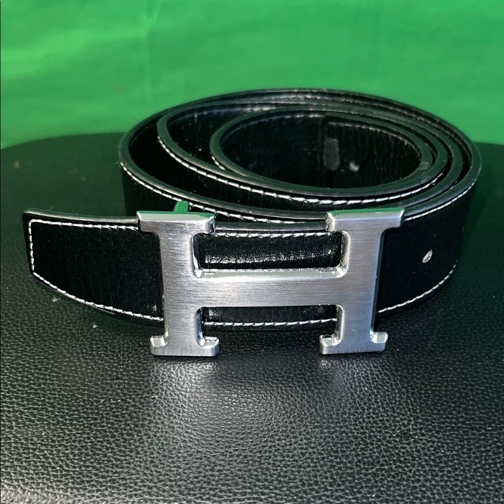 Black Leather Belt